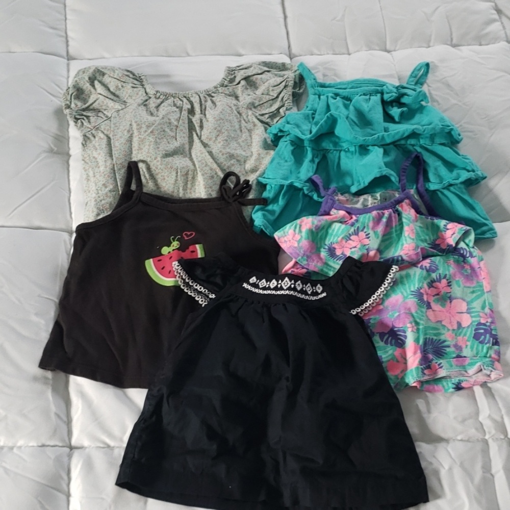 Lot of girls summer tops 18 months